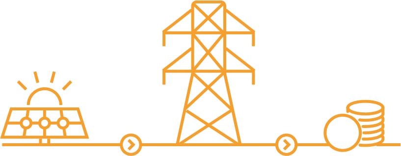 Solarstrom ins Stromnetz einspeisen